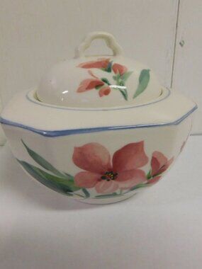 Mikasa Gallery French Silk Covered Sugar Bowl Japan